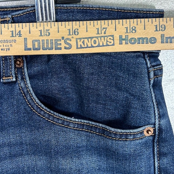 Old Navy Size 16 Boyfriend Mid Rise Jeans Built In Warm Denim Blue Women's - Picture 5 of 12